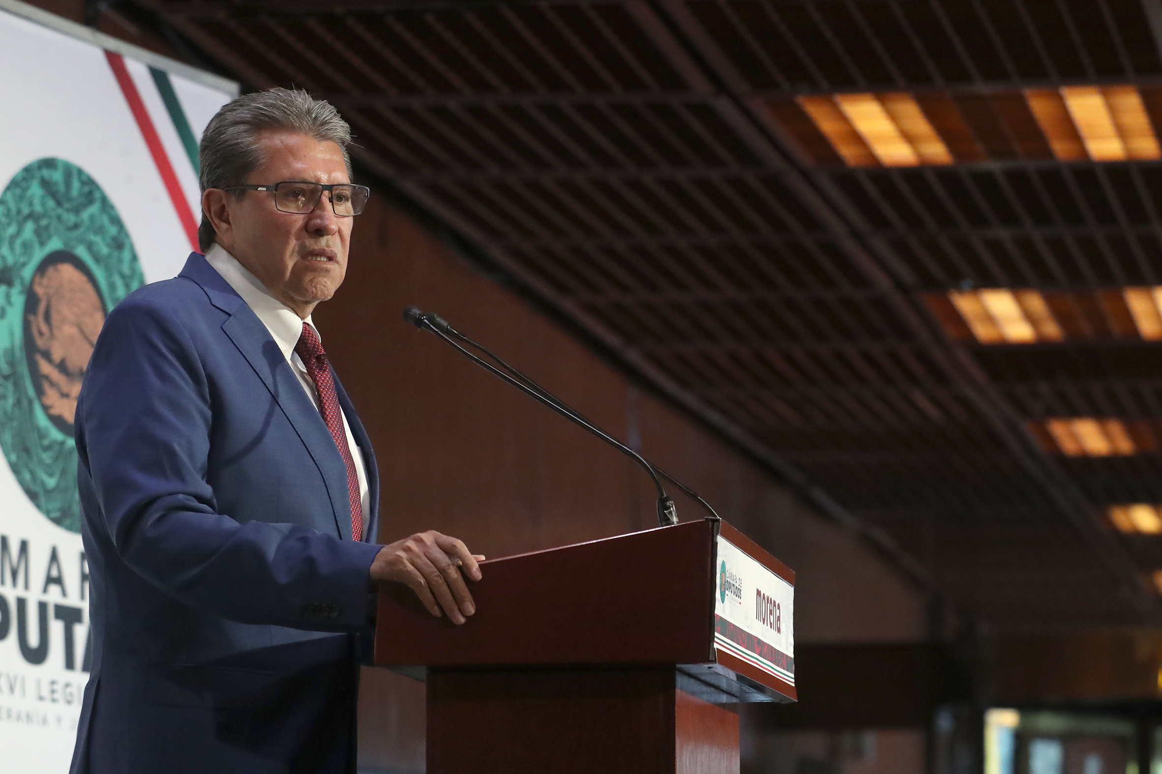Ricardo Monreal, presidenta de la Jucopo en la Cámara de Diputados.