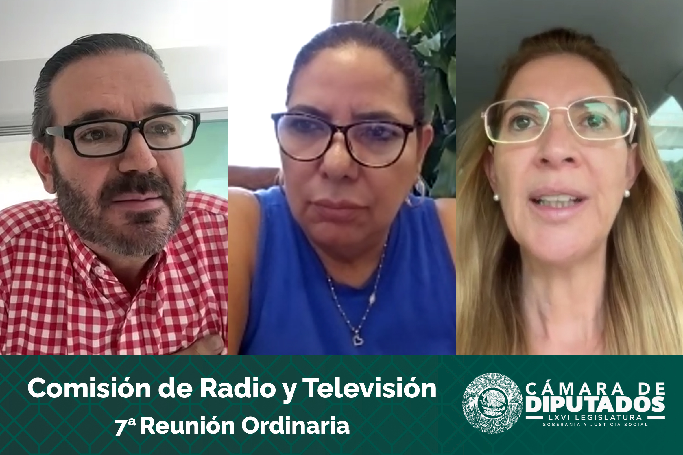 Integrantes de la Comisión de Radio y Televisión.