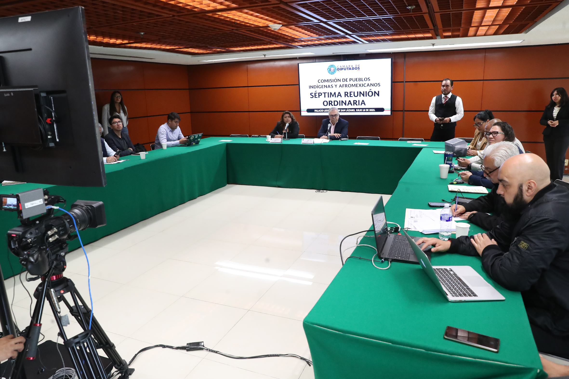 Integrantes de la Comisión de Pueblos Indígenas y Afromexicanos.