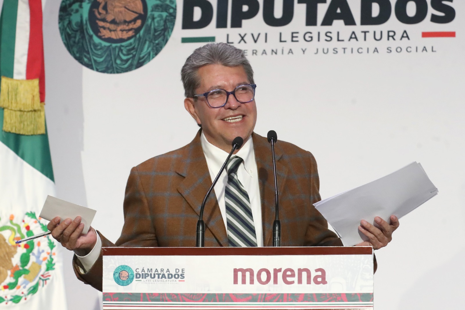 Diputado Ricardo Monreal, presidente de la Jucopo.