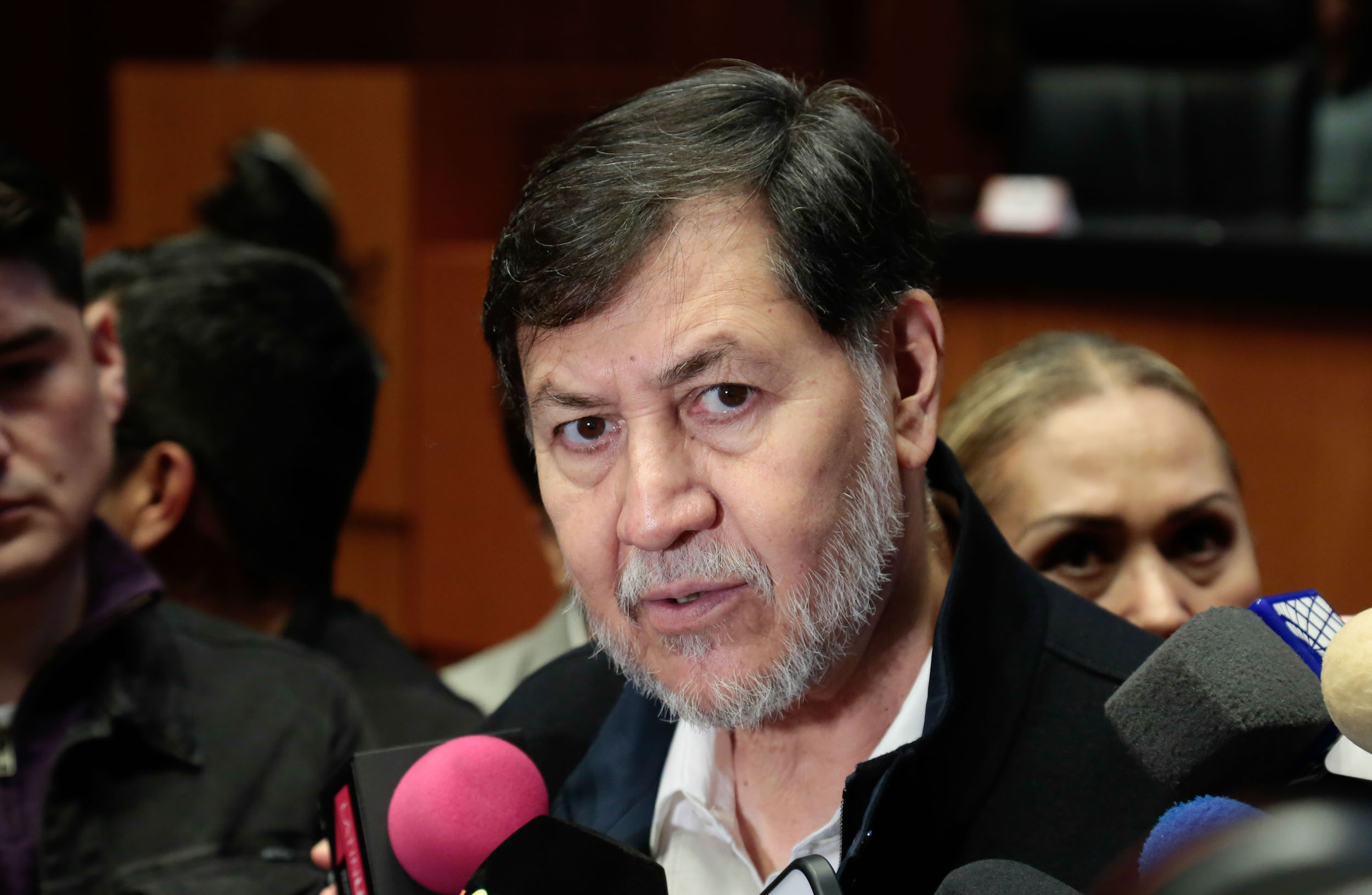 Gerardo Fernández Noroña, presidente de la Mesa Directiva de la Cámara de Senadores.