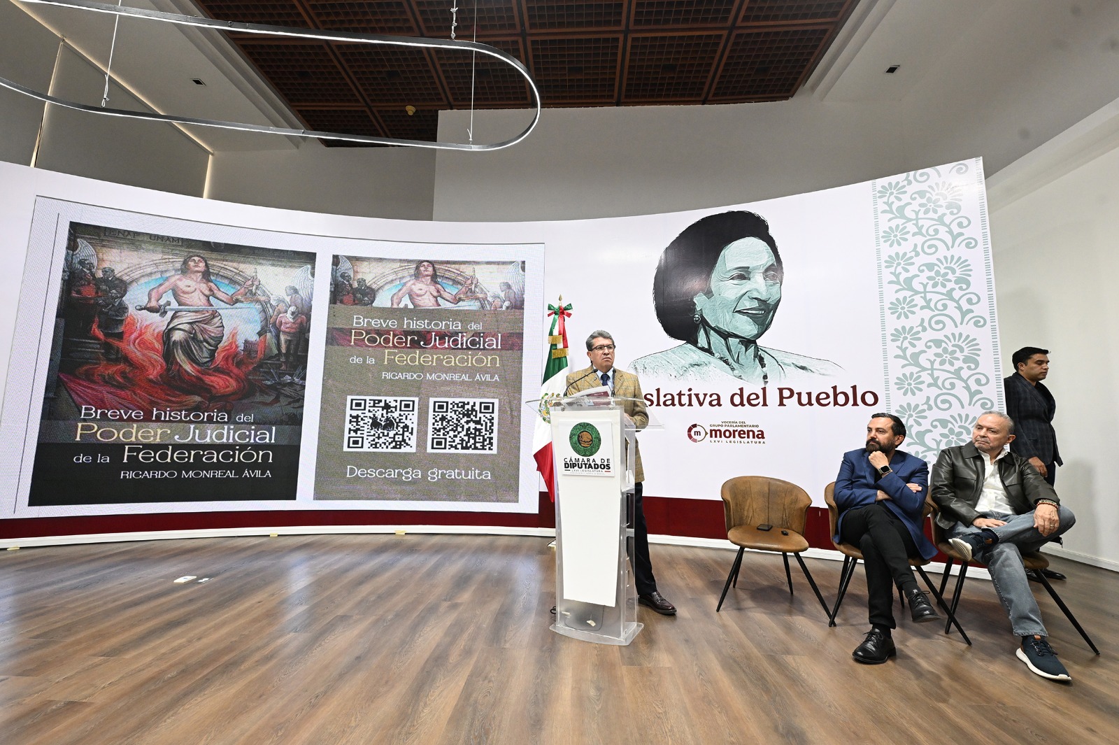 Diputado Ricardo Monreal durante la Legislativa del Pueblo.