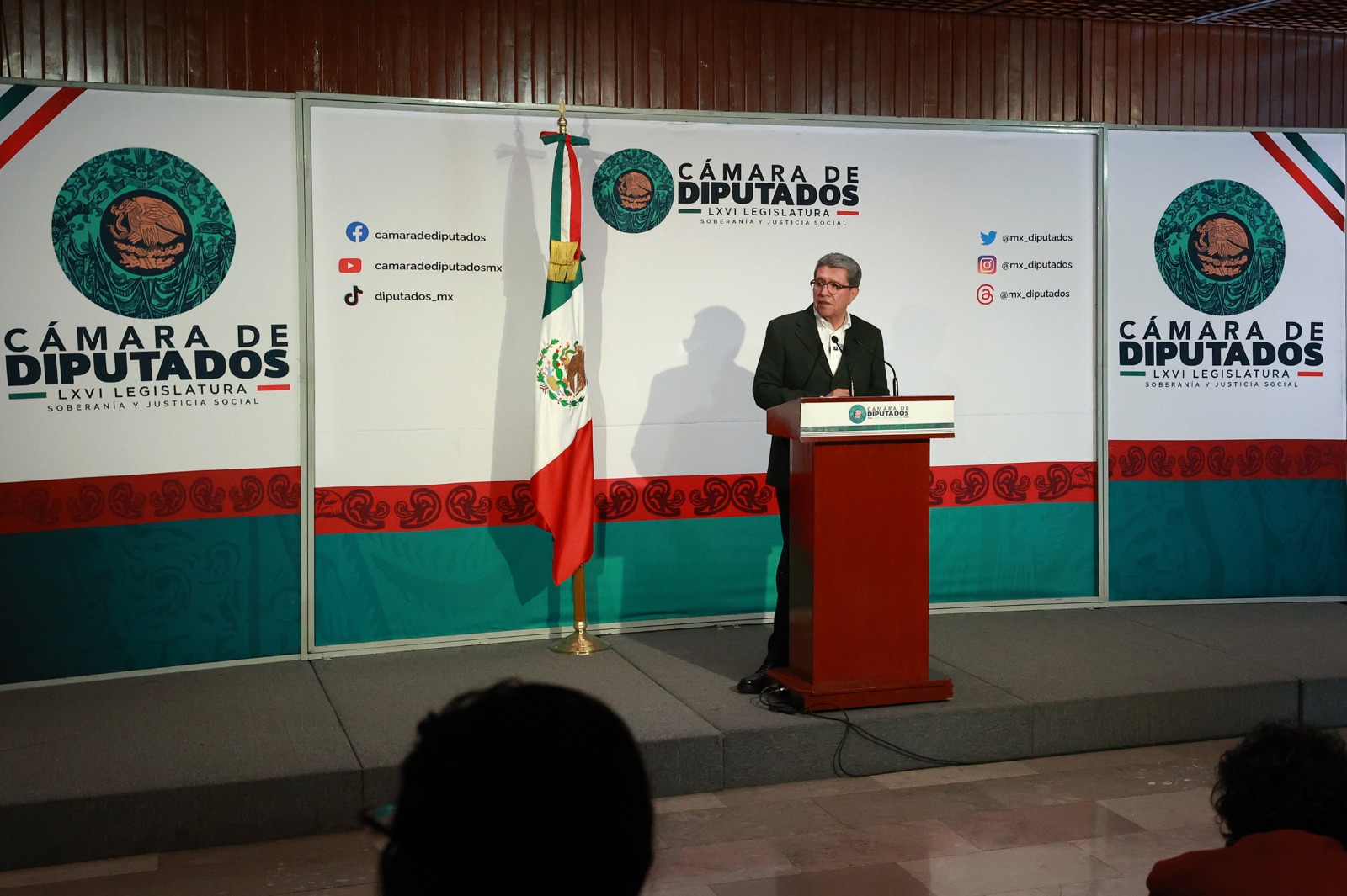 Dip. Ricardo Monreal Ávila, presidenta de la Jucopo.