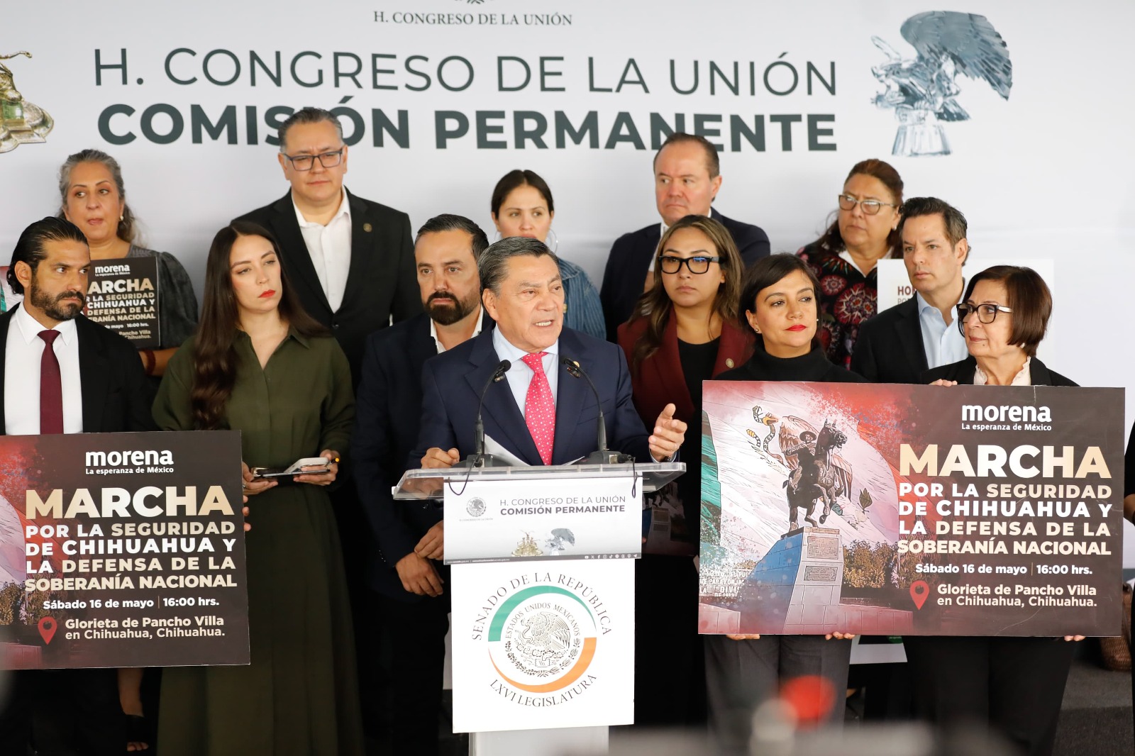 Diputados y senadores de Morena en la Comisión Permanente.